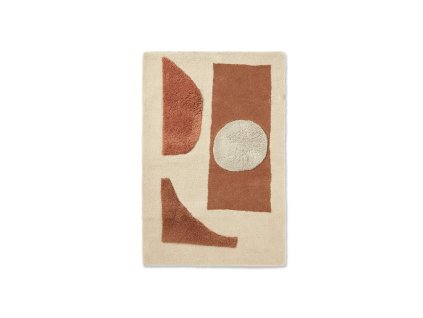 Koberec Bloco Tufted Small "Blush / Off-Wite" ferm LIVING