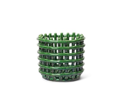 Keramický organizér Small "Emerald Green" ferm LIVING