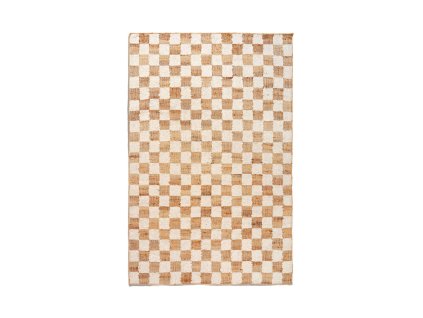 Koberec Check 140 x 200 cm "Off-White / Natural" ferm LIVING