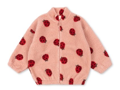 Fleecová bunda Jody Teddy "Ladybug Pink" Konges Sløjd