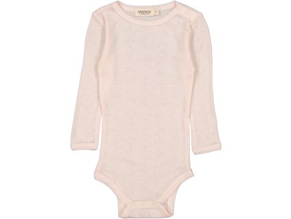 Merino body se vzorkem Benedikte "Pink Dahlia" MarMar
