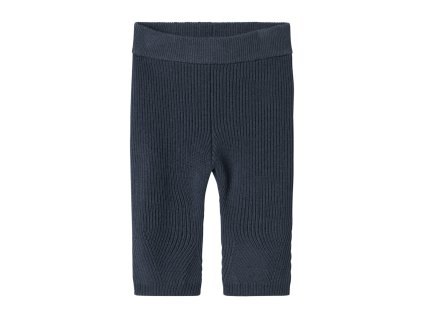 Pletené legínky v tmavě modré barvě z merino vlny od značky MarMar