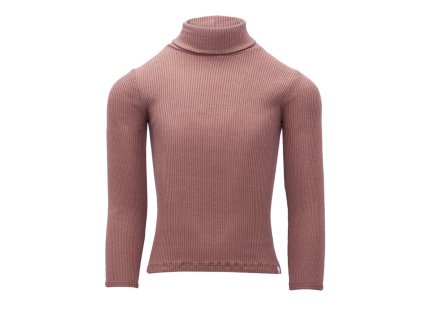 Dětský hedvábný rolák ve starorůžové barvě od značky Minimalisma