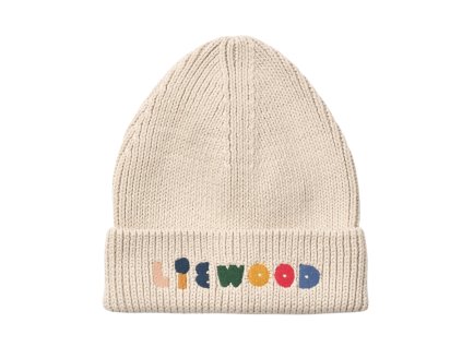 Dětská bavlněná čepice v krémové barvě od znašky Liewood