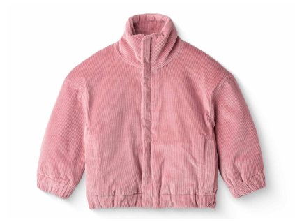 Dětský manšestrový bomber v růžové barvě s vatovanou podšívkou od Copenhagen Colors