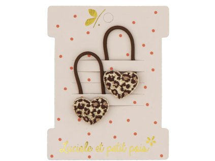 Pár mini gumiček "Leo Heart" Luciole et Petit Pois