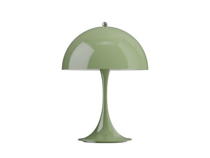 Přenosná lampa Panthella v zelené barvě od Louis Poulen