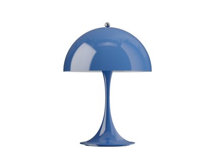 Přenosná lampa Panthella v modré barvě od Louis Poulen