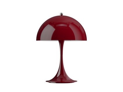 Přenosná lampa Panthella v burgundy barvě od Louis Poulen