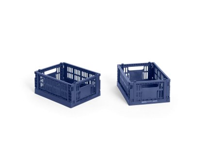 Úložné boxy Colour Crate X Small "Dark Blue" - 2 kusy HAY