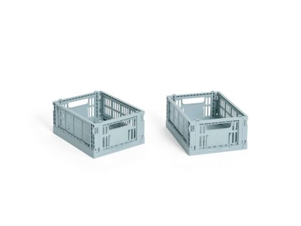 Úložné boxy Colour Crate X Small v modré barvě od HAY