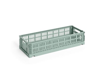 Úložný box Colour Crate Mini Oblong v zelené barvě