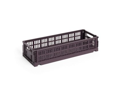 Úložný box Colour Crate Mini Oblong ve vínové barvě
