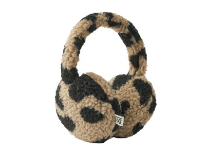 Klapky na uši s leopardím vzorem zahřejí ouška dětí během zimy.