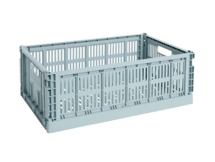 Úložný box Colour Crate Large v modré barvě od značky HAY