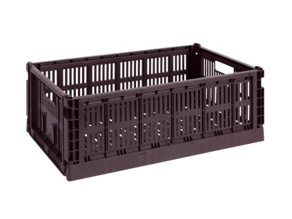 Úložný box Colour Crate Large ve vínové barvě od HAY
