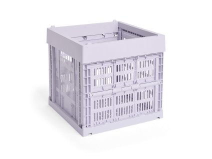 Úložný box Colour Crate Cube ve fialkové barvě od HAY