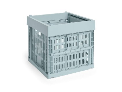 Úložný box Colour Crate Cube v modré barvě od značky HAY