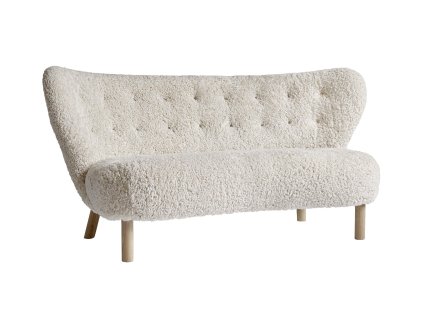Sofa Little Petra VB2 "Oak / Sheepskin Moonlight" &Tradition