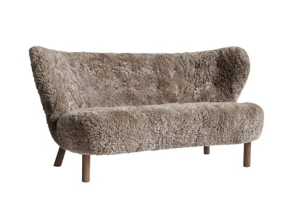 Sofa Little Petra VB2 "Walnut / Sheepskin Sahara" &Tradition