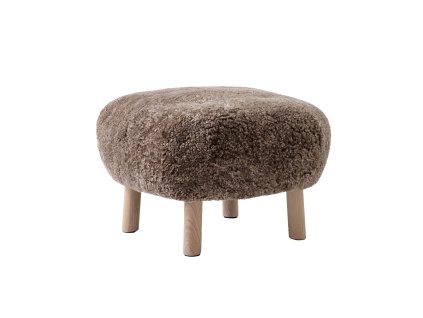 Pouf Little Petra ATD1 "Oak / Sheepskin Sahara" &Tradition