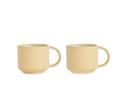 Sada 2 hrnků Yuka 350 ml "Butter" OYOY