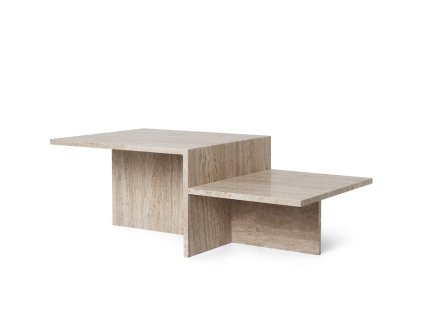 Konferenční stolek Distinct z travertinu od ferm LIVING