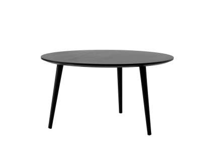 Černě lakovaný dřevěný konferenční stůl In Between Ø 90 cm od &Tradition