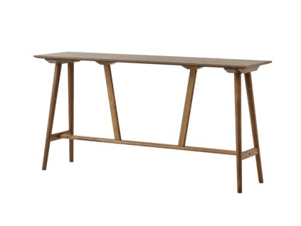 Barový stůl In Between SK25 se šířkou 50 cm a výškou 95 cm od &Tradition - tmavě mořený dub