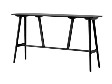 Barový stůl In Between SK27 se šířkou 50 cm a výškou 105 cm od &Tradition - černě lakovaný dub