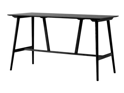 Barový stůl In Between SK28 se šířkou 50 cm a výškou 105 cm od &Tradition - černě lakovaný dub