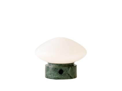 Přenosná lampa z kolekce Mist AP21 se zeleným mramorovým podstavcem od &Tradition