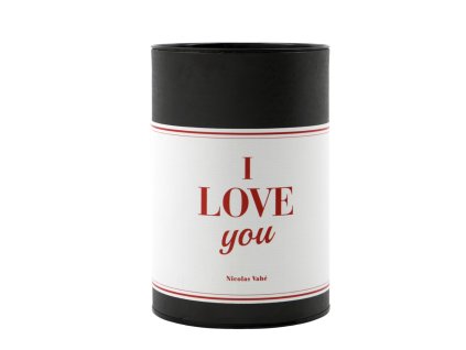 Dárkové balení s nápisem "I love you" s kakaovými lanýži a marshmallow uvnitř