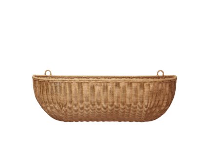 Nástěnný ratanový koš 75 x 25 cm od ferm LIVING