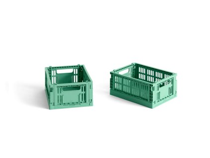 Úložné boxy Colour Crate X Small "Dark Mint" - 2 kusy HAY