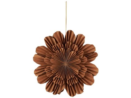 Papírová vánoční hvězda v hnědé barvě od značky IB Laursen