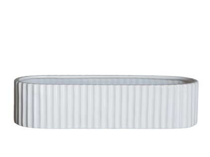 Bílý keramický svícen na čtyři svícny od DBKD