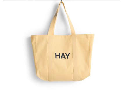 Plátěná taška Shopper ve žluté barvě od značky HAY