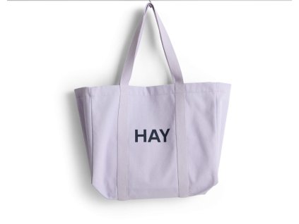 Plátěná taška Shopper v levandulové barvě od HAY