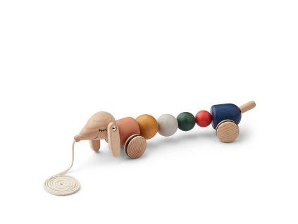 Dřevěný tahací jezevčík pro děti od značky Liewood