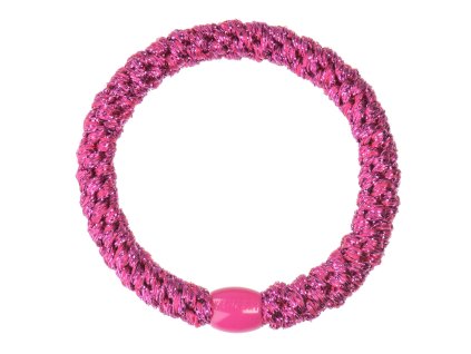 Gumička do vlasů Kknekki "Electric Pink"
