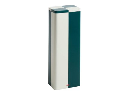 Skladovací plechová nádoba v zeleno bílém provedení od značky HAY