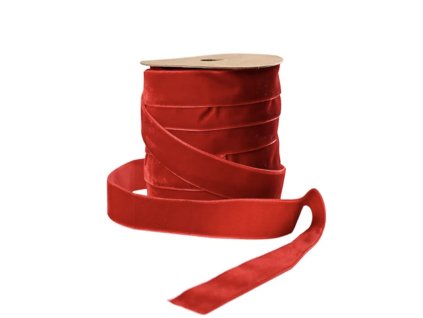 Sametová stuha 10 m "Red" Det Gamle Apotek