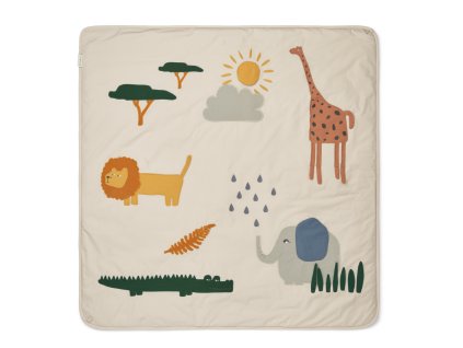 Hrací aktivity deka pro miminka se safari zvířátky od značky Liewood