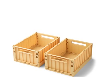 Úložné boxy Weston M "Lemon Yellow" - 2 kusy Liewood