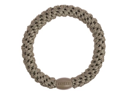 Gumička do vlasů Kknekki v šedo-zelené barvě od Bon Dep