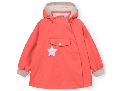 Dětská zateplená nepromokavá bunda Matwai od Mini A Ture v korálově červené barvě