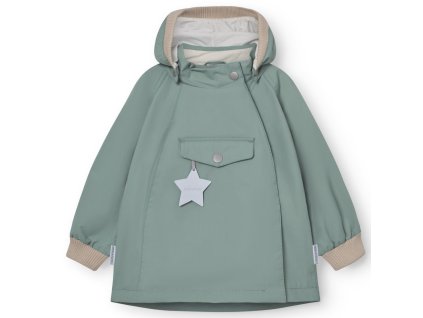 Dětská nepromokavá bunda Matwai od Mini A Ture v zelené barvě