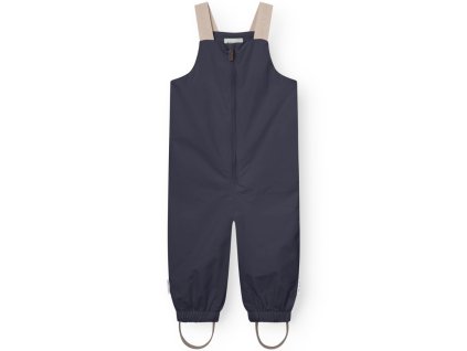 Dětské nepromokavé kalhoty Mini A Ture s kšandami v tmavě modré barvě