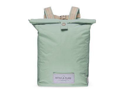 Nepromokavý dětský batůžek s nastavitelnými popruhy v zeleno-modré barvě od Mini A Ture